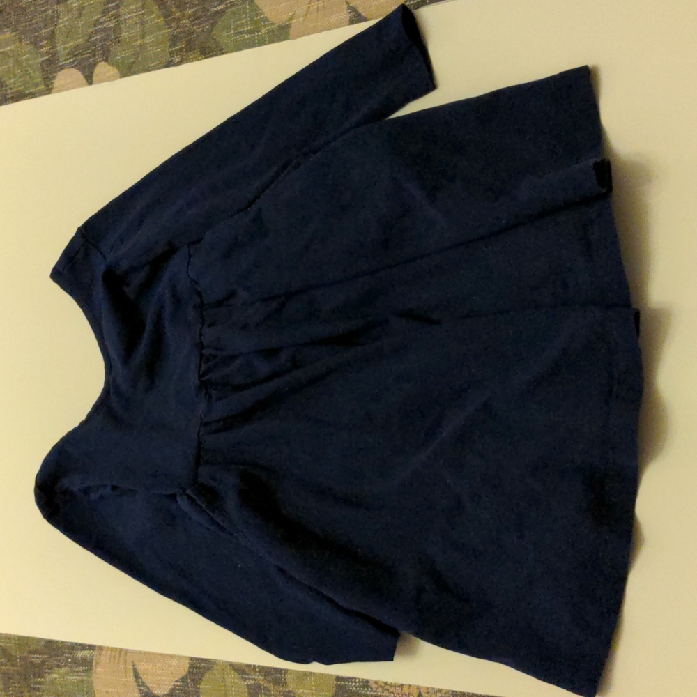 Hanna Andersson navy pocket dress